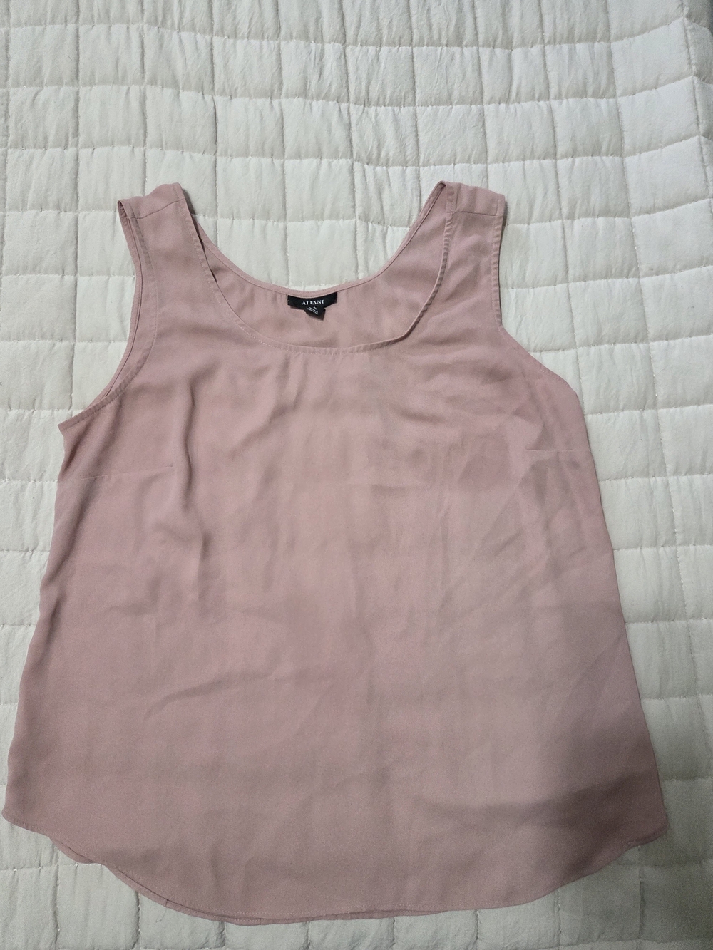 Alfani Women's Blush Pink Sleeveless Scoop Neck Tank Top